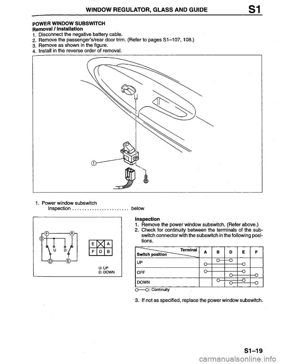 MAZDA PROTEGE 1996 Workshop Manual MAZDA PROTEGE 1996 Workshop Manual