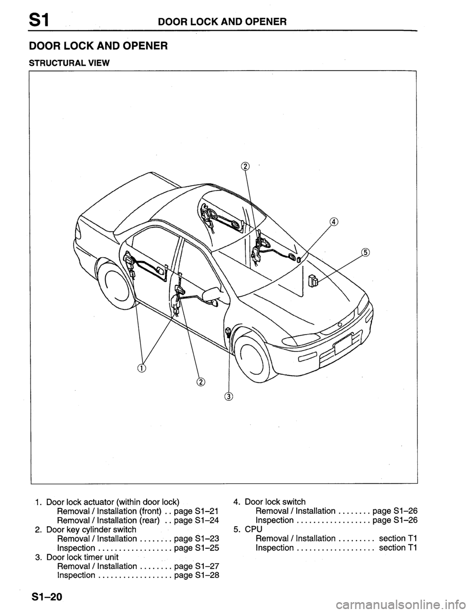 MAZDA PROTEGE 1996 Workshop Manual MAZDA PROTEGE 1996 Workshop Manual