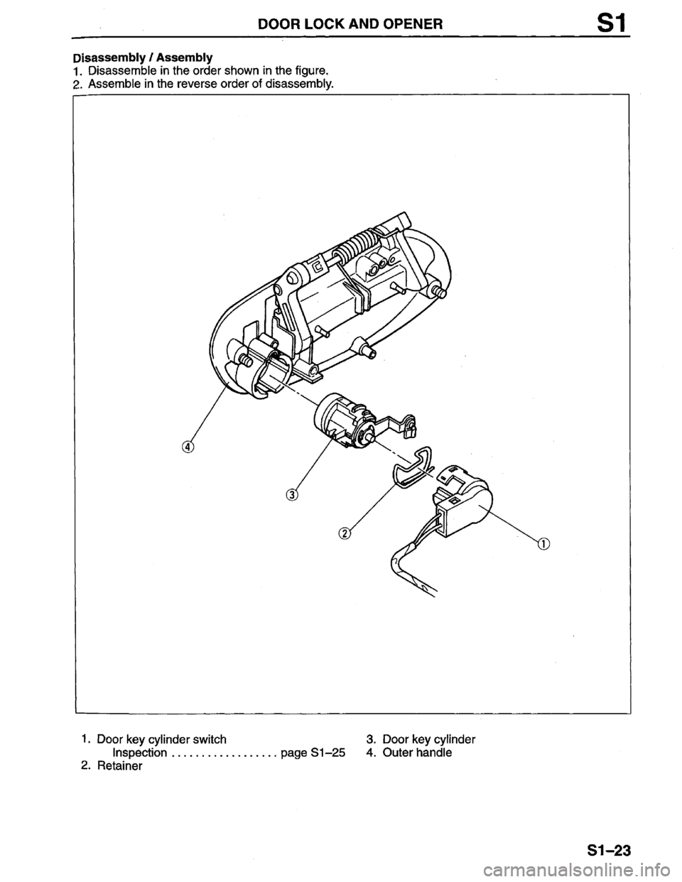 MAZDA PROTEGE 1996 Workshop Manual MAZDA PROTEGE 1996 Workshop Manual