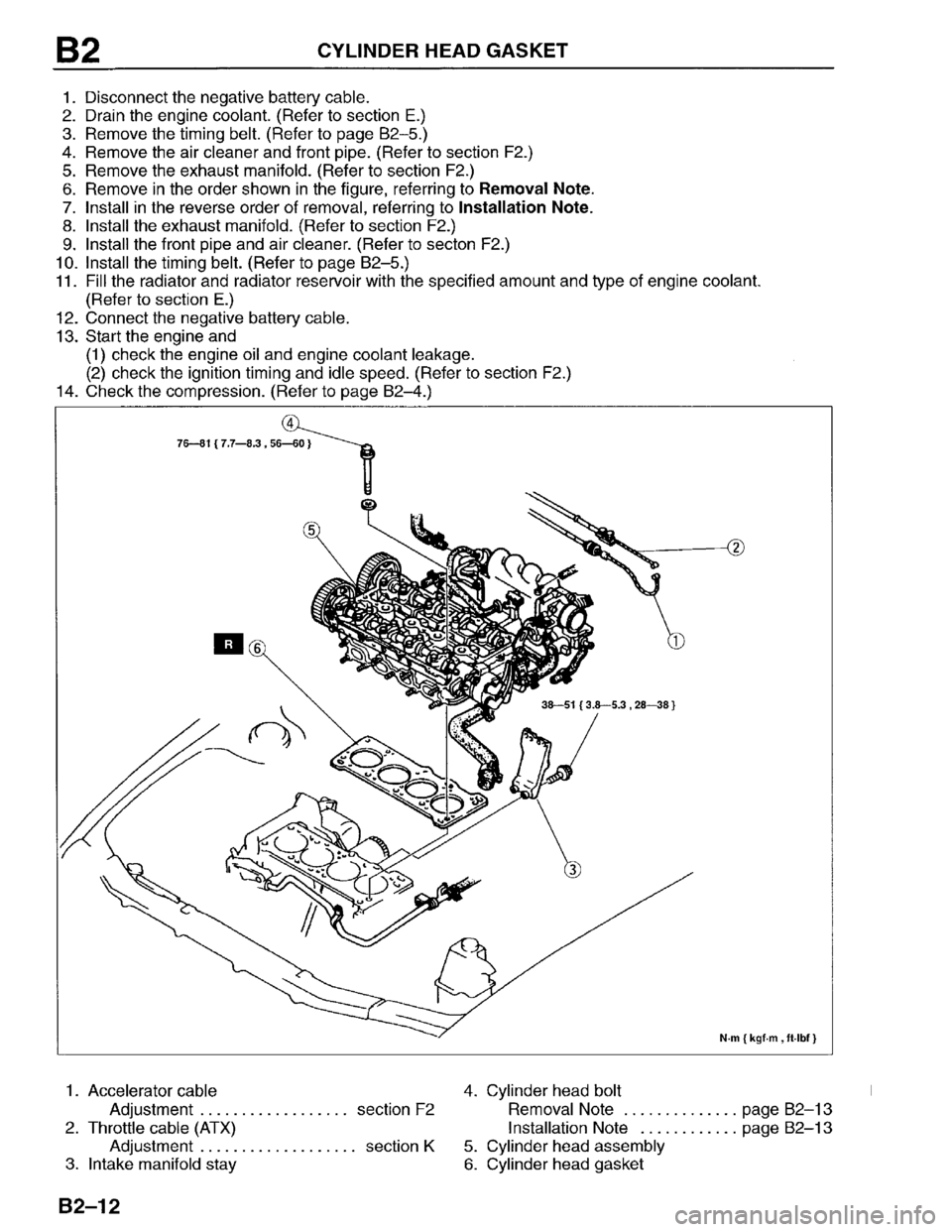 MAZDA PROTEGE 1996 Repair Manual MAZDA PROTEGE 1996 Repair Manual