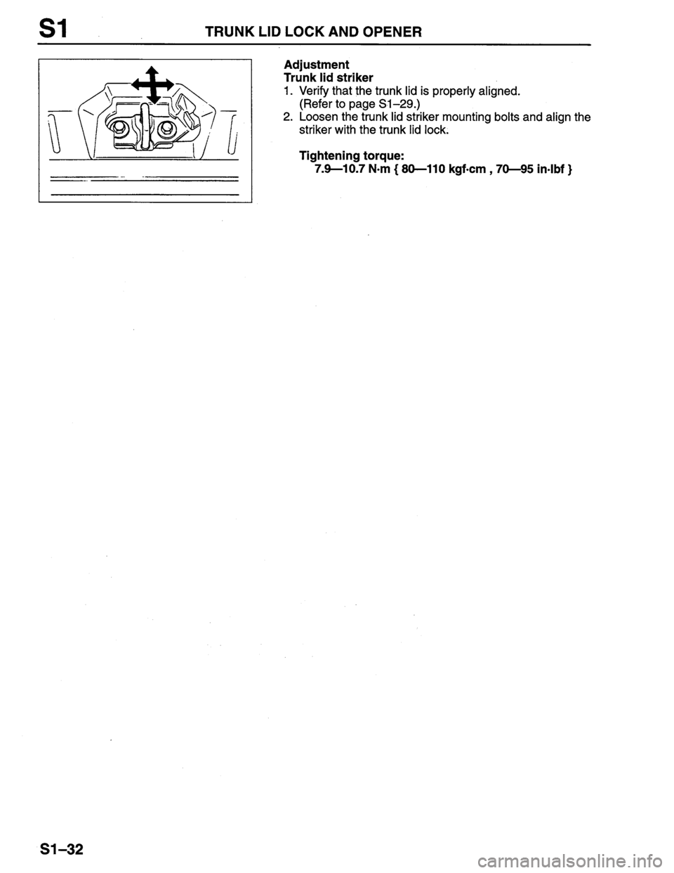 MAZDA PROTEGE 1996 Workshop Manual MAZDA PROTEGE 1996 Workshop Manual