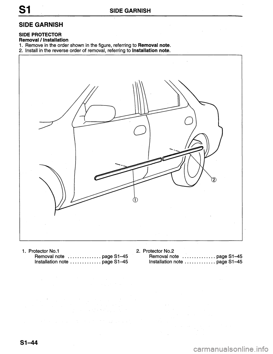 MAZDA PROTEGE 1996 Workshop Manual MAZDA PROTEGE 1996 Workshop Manual
