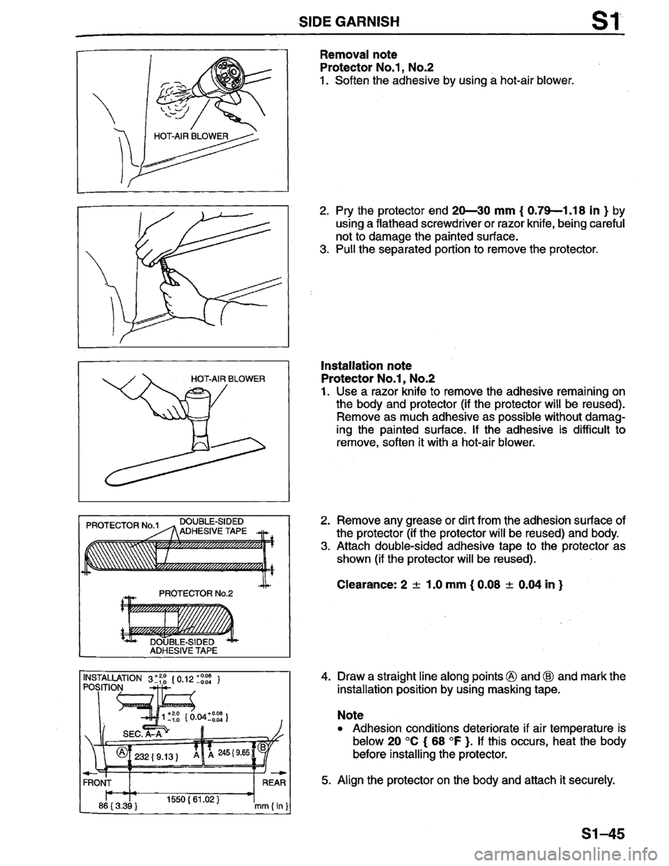 MAZDA PROTEGE 1996 Workshop Manual MAZDA PROTEGE 1996 Workshop Manual