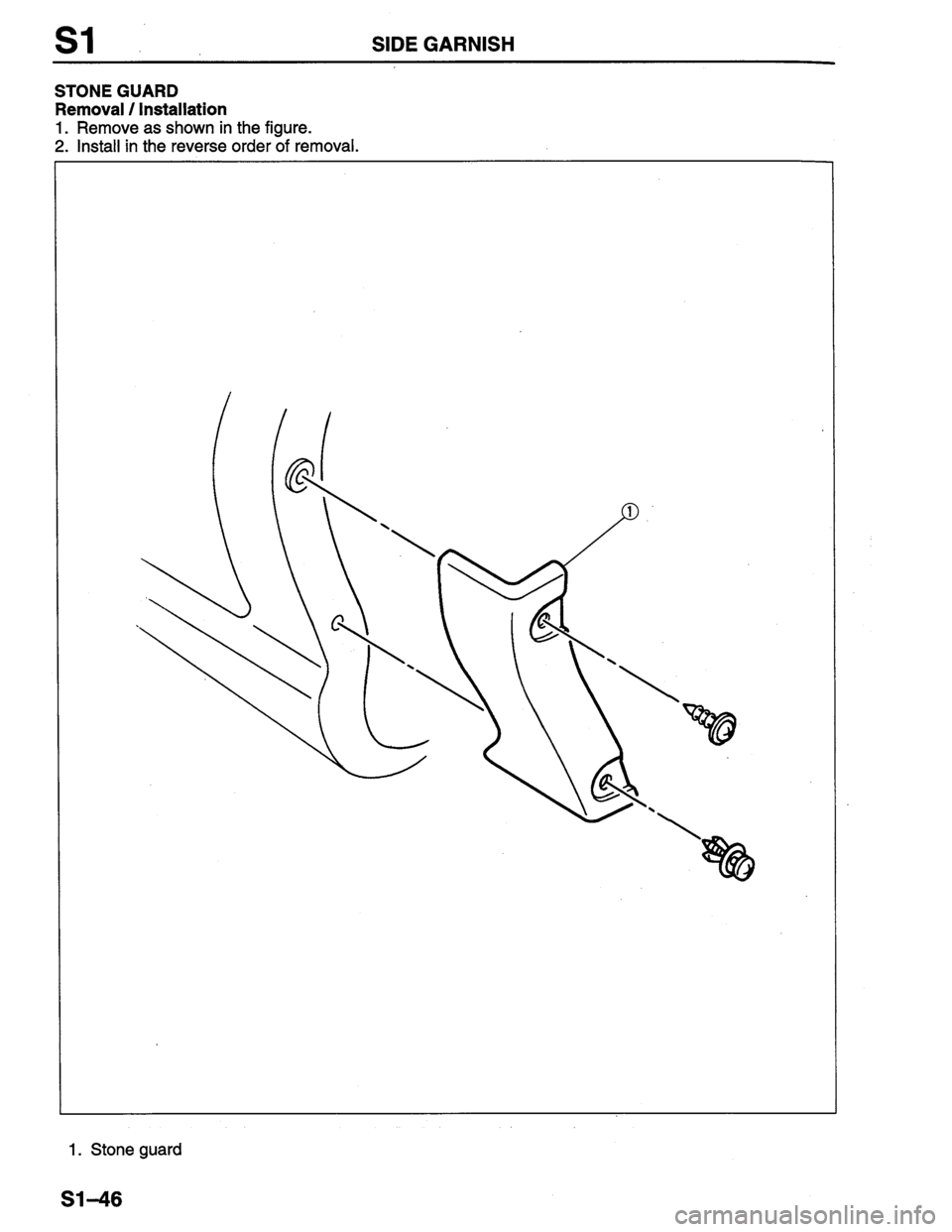 MAZDA PROTEGE 1996 Workshop Manual MAZDA PROTEGE 1996 Workshop Manual