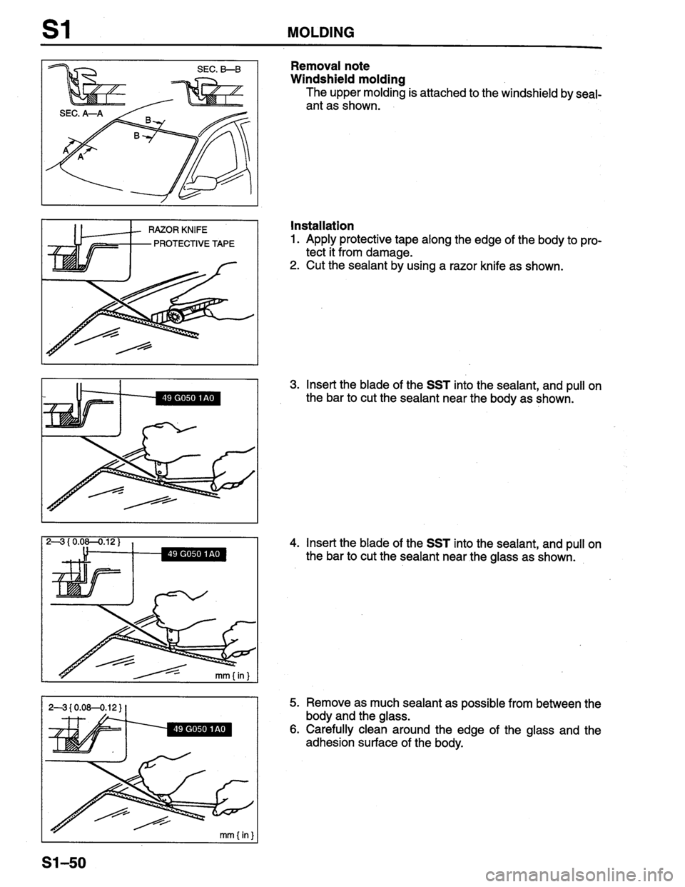 MAZDA PROTEGE 1996 Workshop Manual MAZDA PROTEGE 1996 Workshop Manual