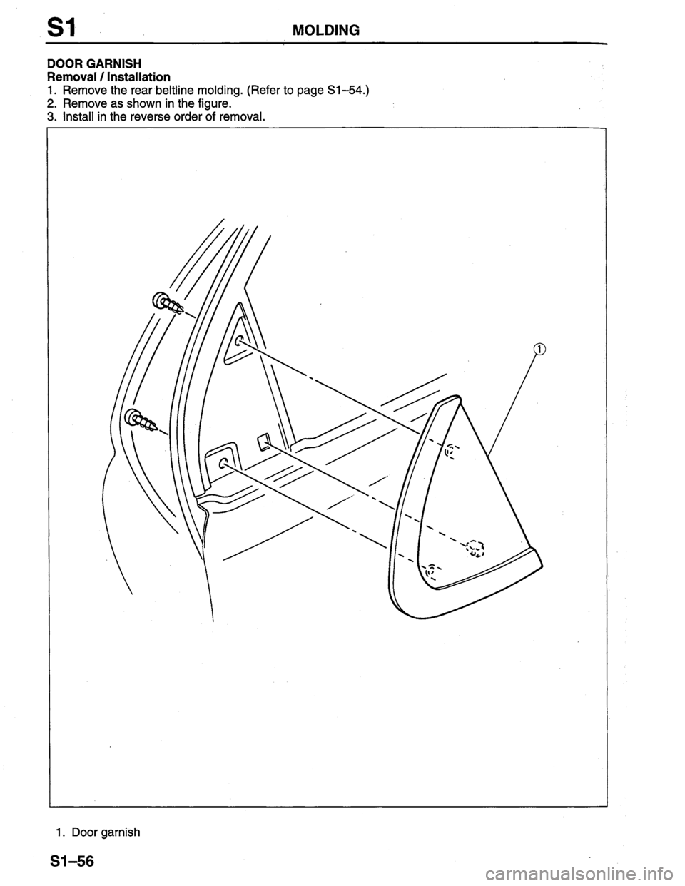MAZDA PROTEGE 1996 Workshop Manual MAZDA PROTEGE 1996 Workshop Manual