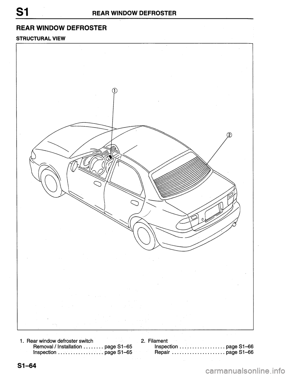 MAZDA PROTEGE 1996  Workshop Manual 