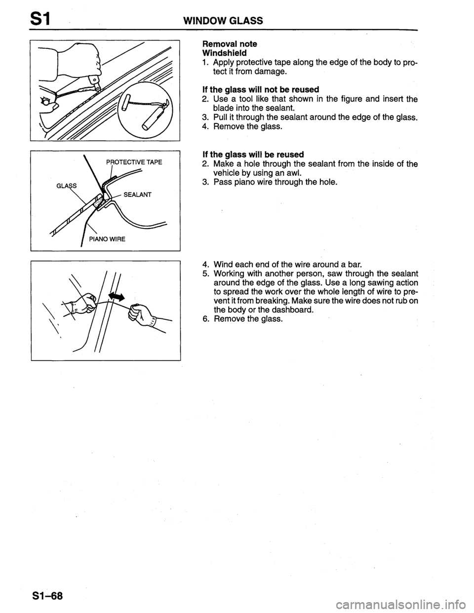 MAZDA PROTEGE 1996  Workshop Manual 