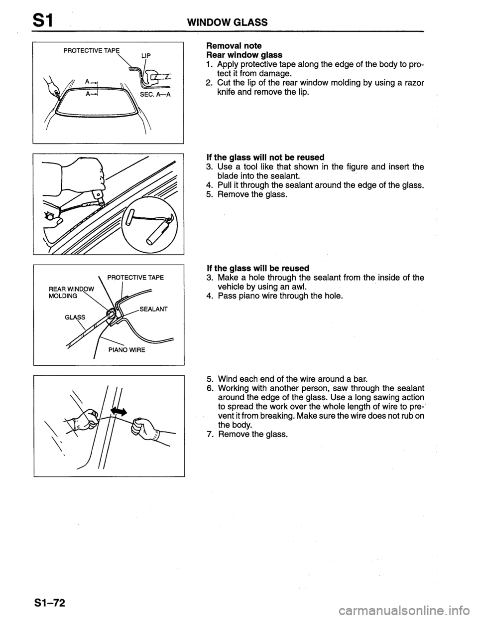 MAZDA PROTEGE 1996  Workshop Manual 