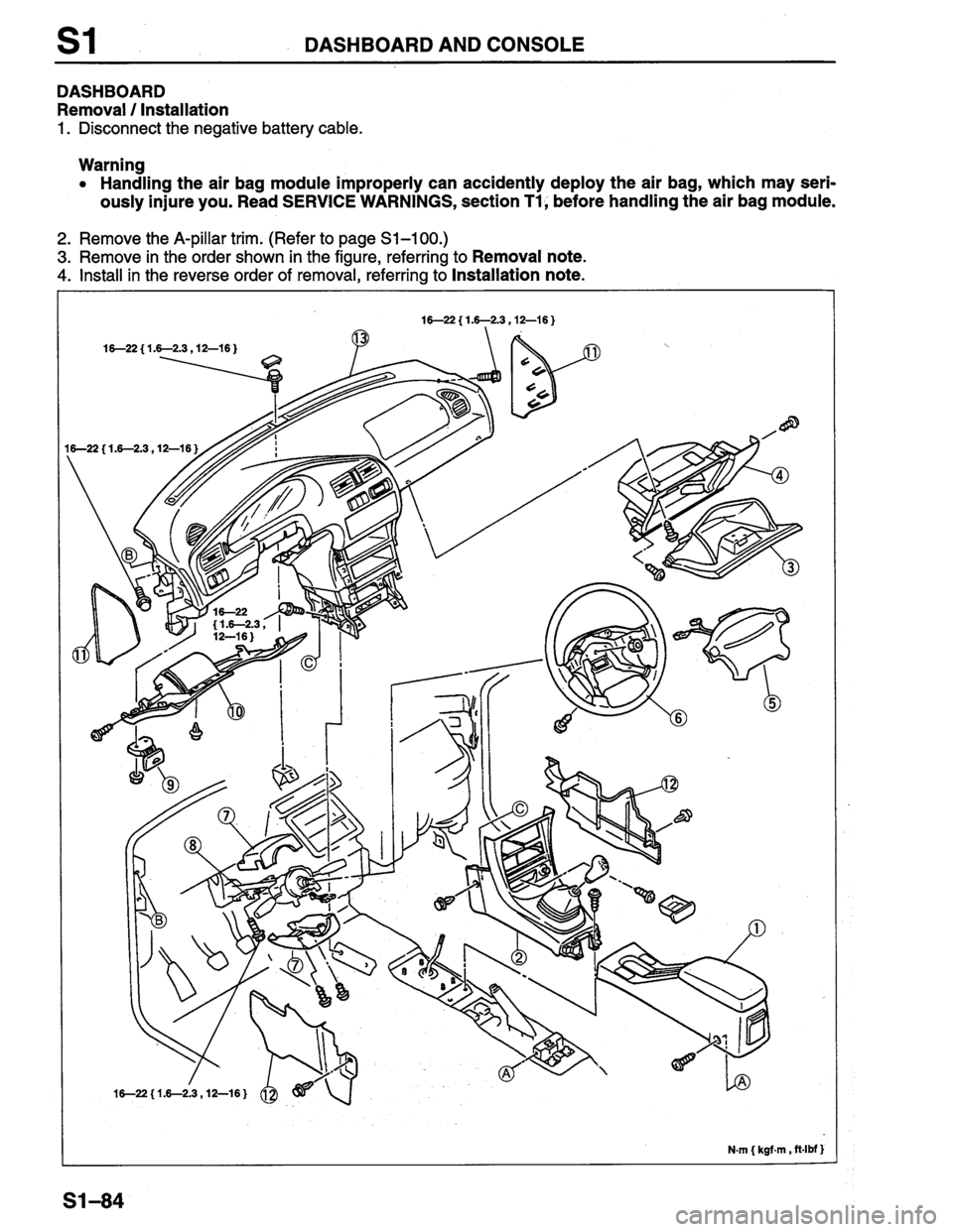 MAZDA PROTEGE 1996 Workshop Manual MAZDA PROTEGE 1996 Workshop Manual