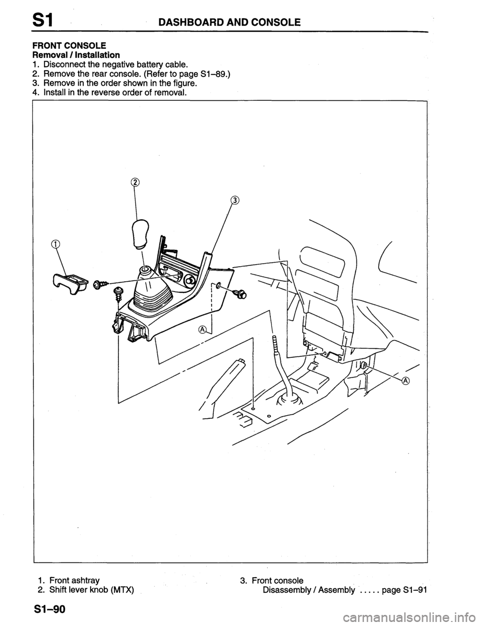 MAZDA PROTEGE 1996 Workshop Manual MAZDA PROTEGE 1996 Workshop Manual