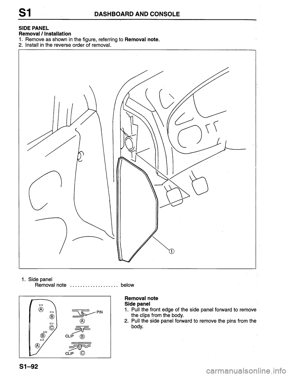 MAZDA PROTEGE 1996 Workshop Manual MAZDA PROTEGE 1996 Workshop Manual