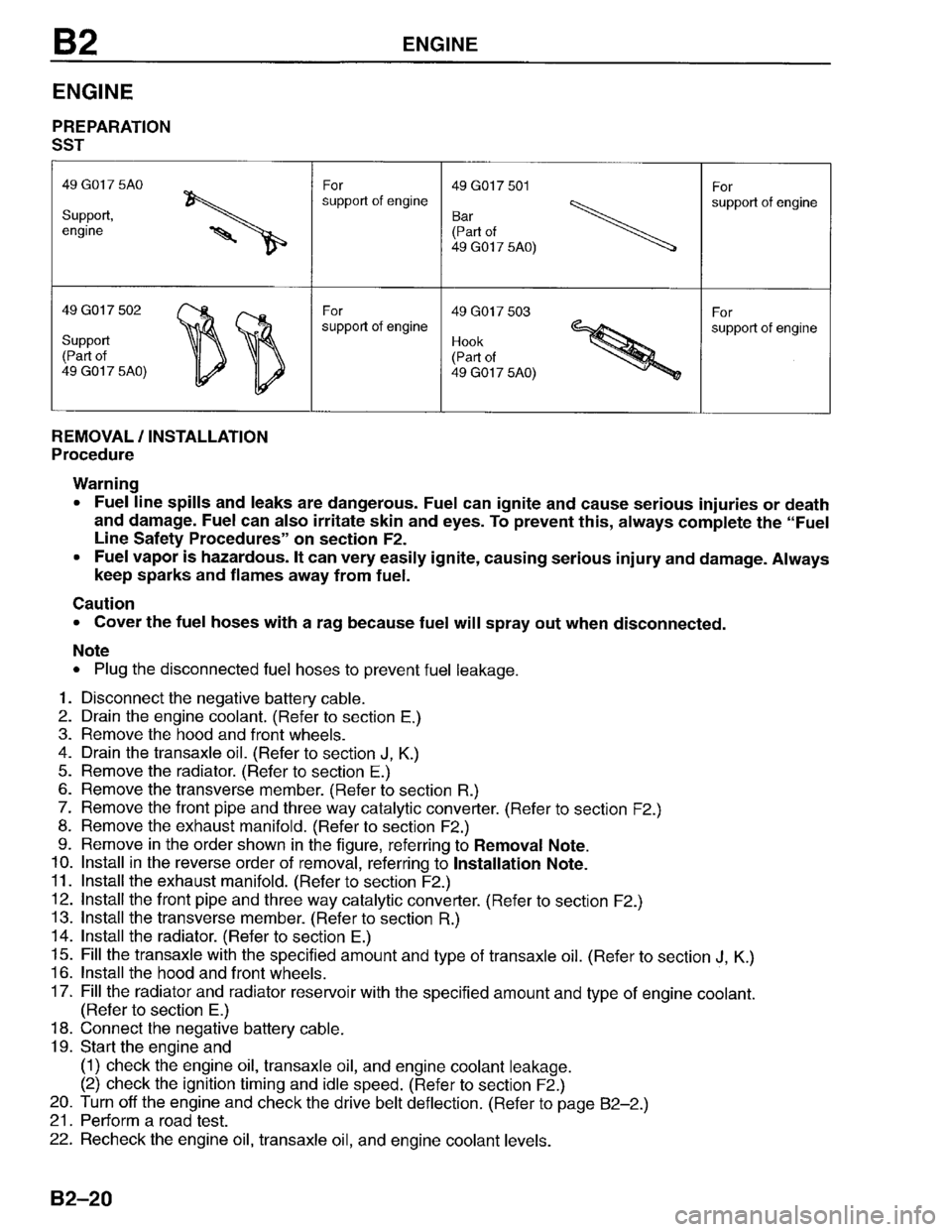 MAZDA PROTEGE 1996 Manual PDF MAZDA PROTEGE 1996 Manual PDF