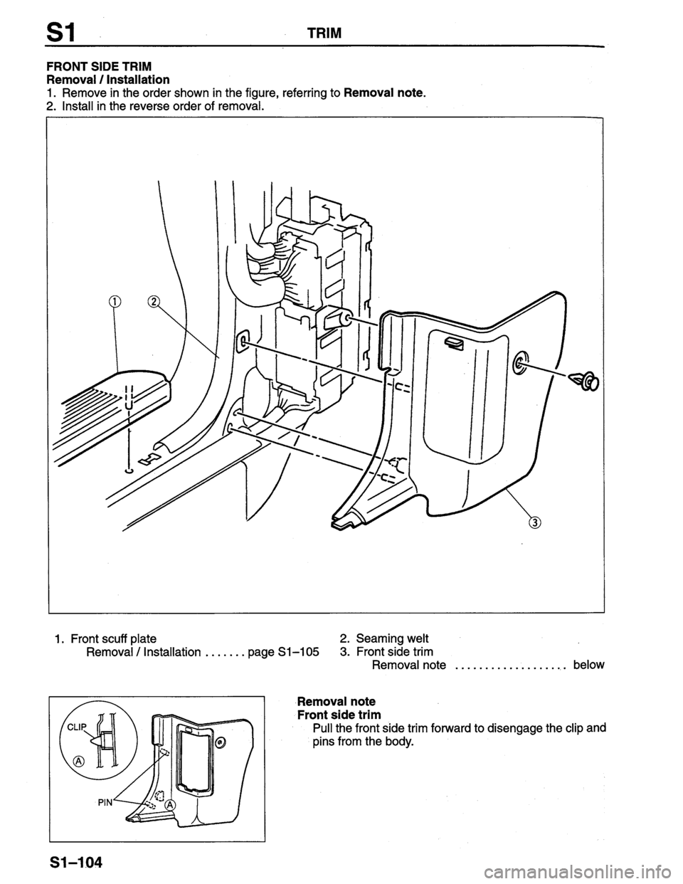 MAZDA PROTEGE 1996 Workshop Manual MAZDA PROTEGE 1996 Workshop Manual