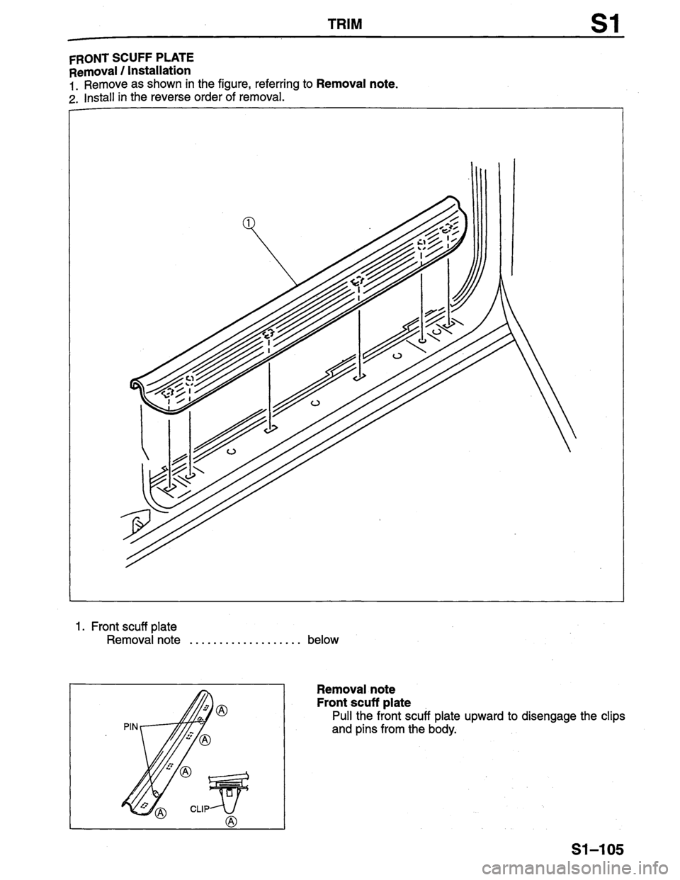 MAZDA PROTEGE 1996 Workshop Manual MAZDA PROTEGE 1996 Workshop Manual