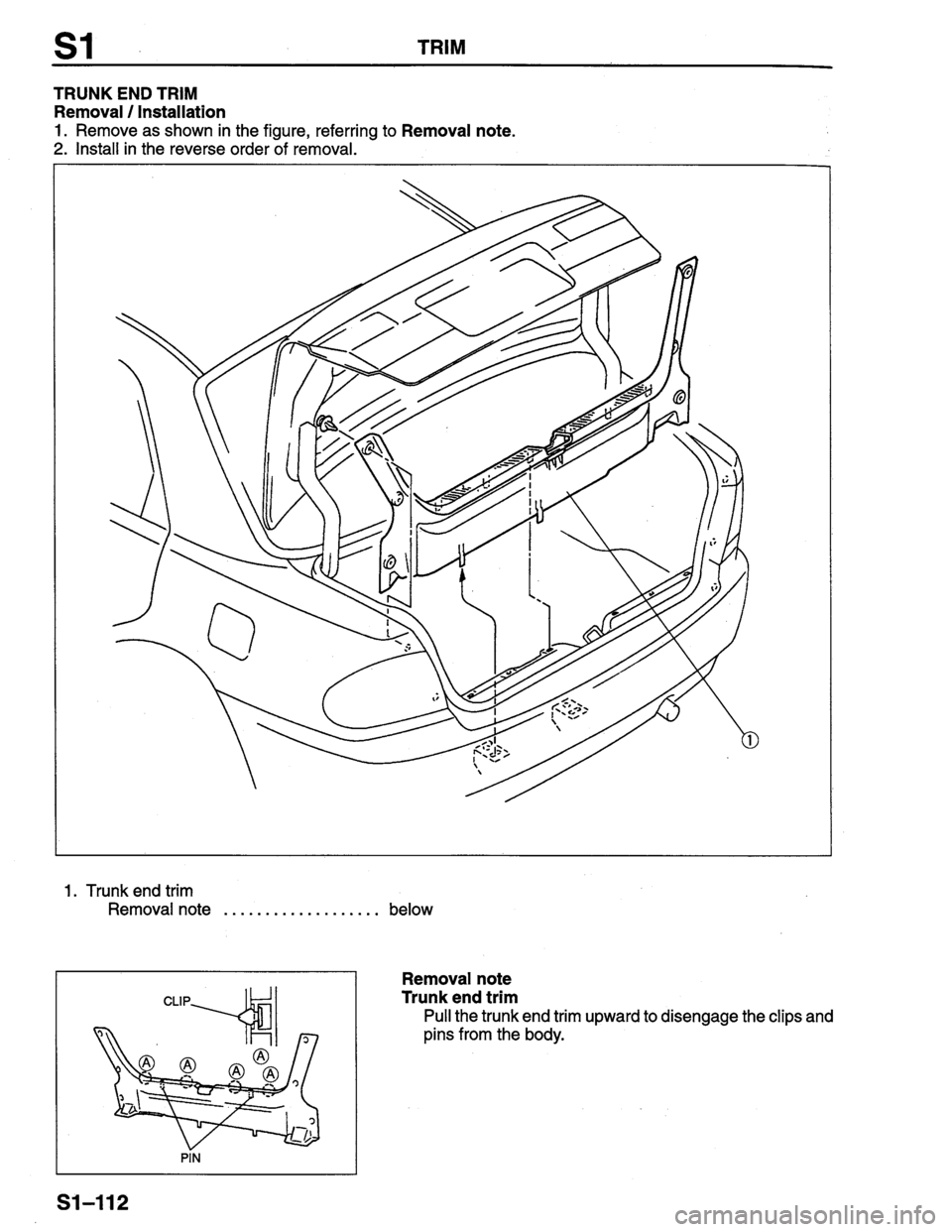 MAZDA PROTEGE 1996 Workshop Manual MAZDA PROTEGE 1996 Workshop Manual