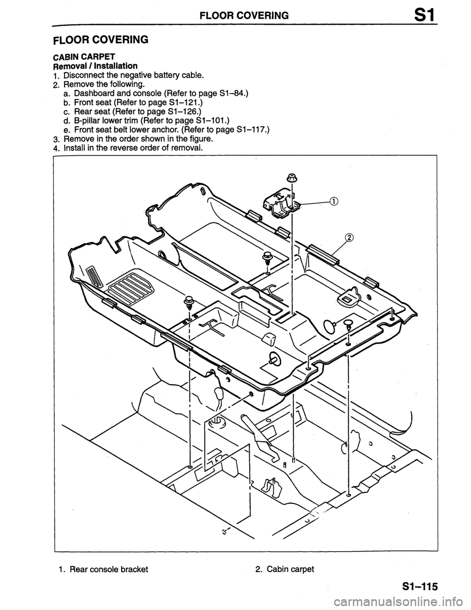 MAZDA PROTEGE 1996 Workshop Manual MAZDA PROTEGE 1996 Workshop Manual