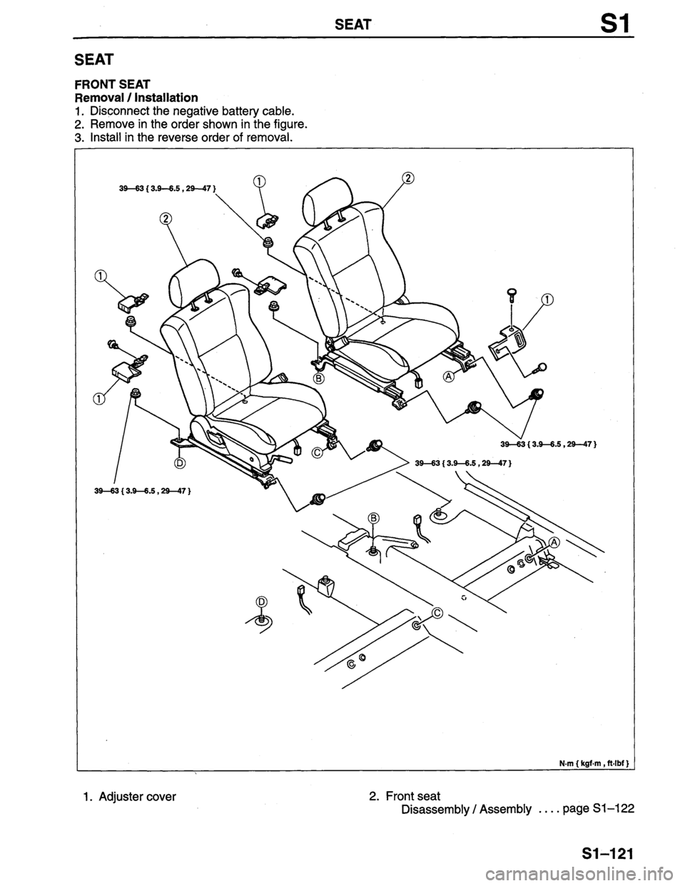 MAZDA PROTEGE 1996 Workshop Manual MAZDA PROTEGE 1996 Workshop Manual