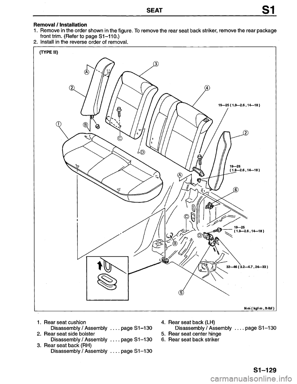 MAZDA PROTEGE 1996 Workshop Manual MAZDA PROTEGE 1996 Workshop Manual