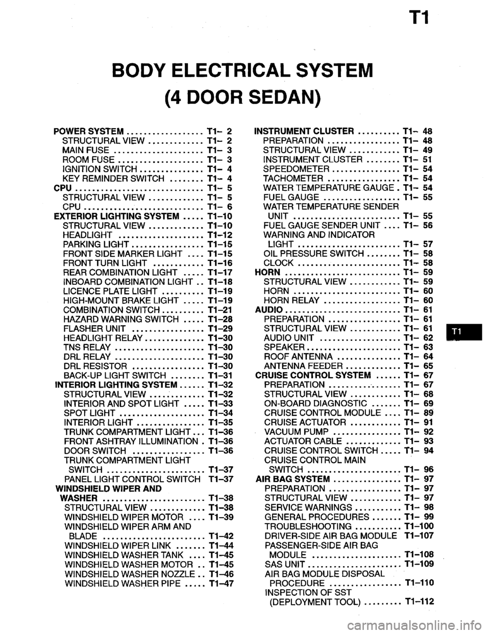 MAZDA PROTEGE 1996 Workshop Manual MAZDA PROTEGE 1996 Workshop Manual