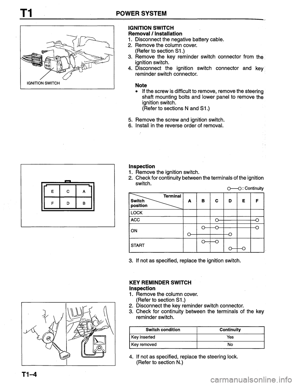MAZDA PROTEGE 1996 Workshop Manual MAZDA PROTEGE 1996 Workshop Manual