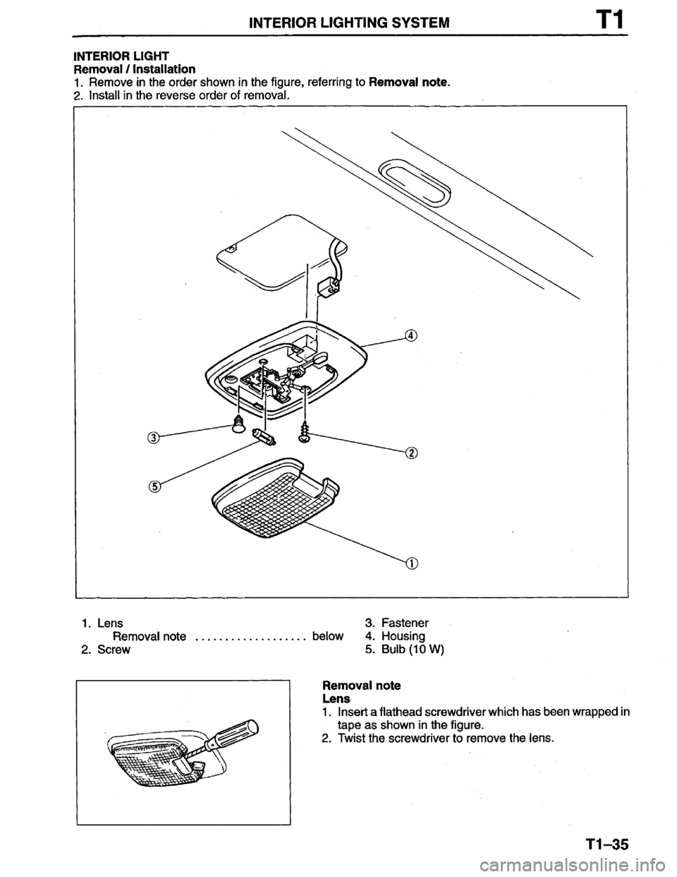 MAZDA PROTEGE 1996 Workshop Manual MAZDA PROTEGE 1996 Workshop Manual