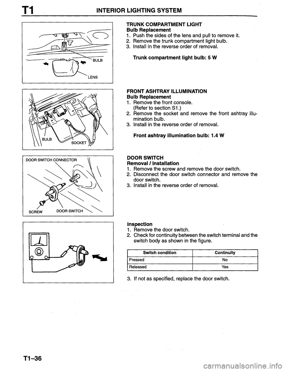 MAZDA PROTEGE 1996 Workshop Manual MAZDA PROTEGE 1996 Workshop Manual