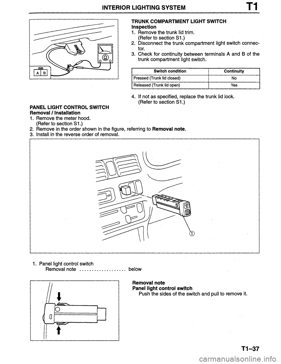 MAZDA PROTEGE 1996 Workshop Manual MAZDA PROTEGE 1996 Workshop Manual