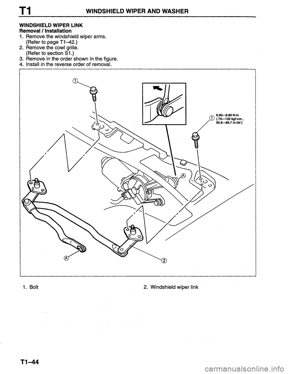MAZDA PROTEGE 1996 Workshop Manual MAZDA PROTEGE 1996 Workshop Manual
