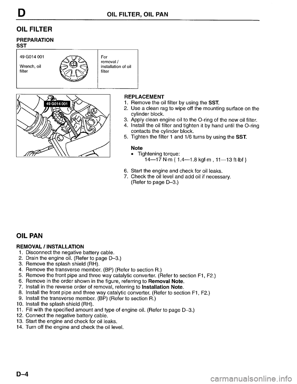 MAZDA PROTEGE 1996 Manual Online MAZDA PROTEGE 1996 Manual Online