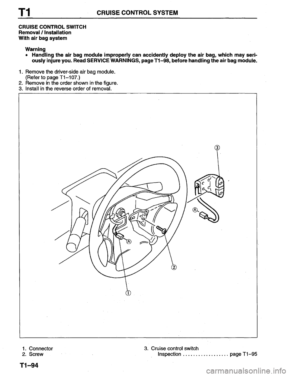 MAZDA PROTEGE 1996  Workshop Manual 