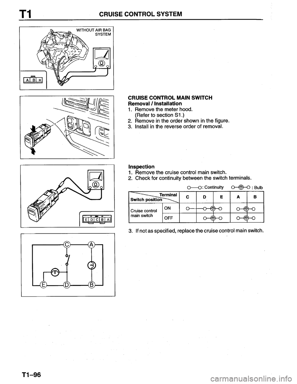 MAZDA PROTEGE 1996  Workshop Manual 
