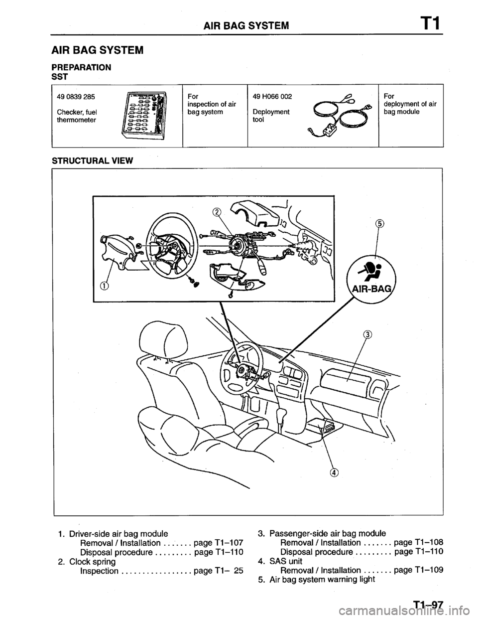 MAZDA PROTEGE 1996  Workshop Manual 