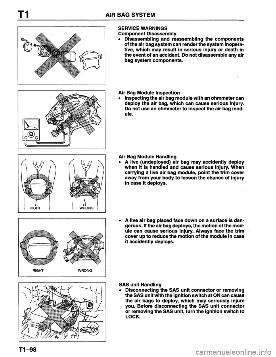 MAZDA PROTEGE 1996  Workshop Manual 