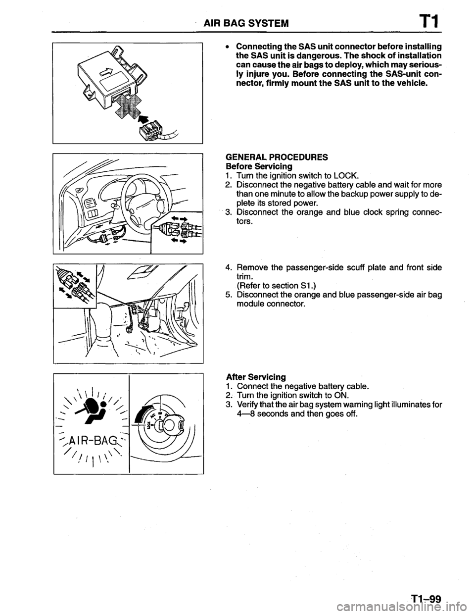 MAZDA PROTEGE 1996  Workshop Manual 
