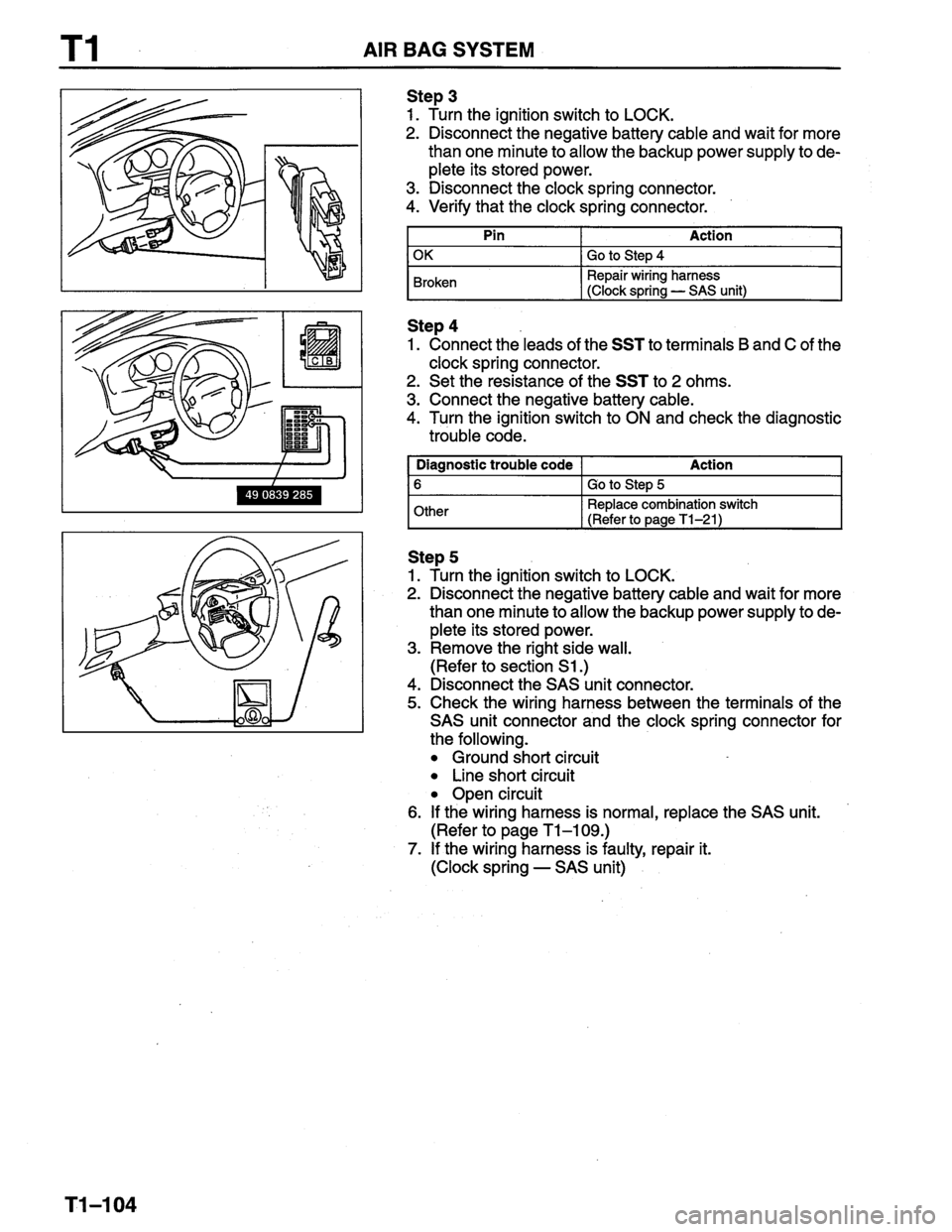 MAZDA PROTEGE 1996  Workshop Manual 