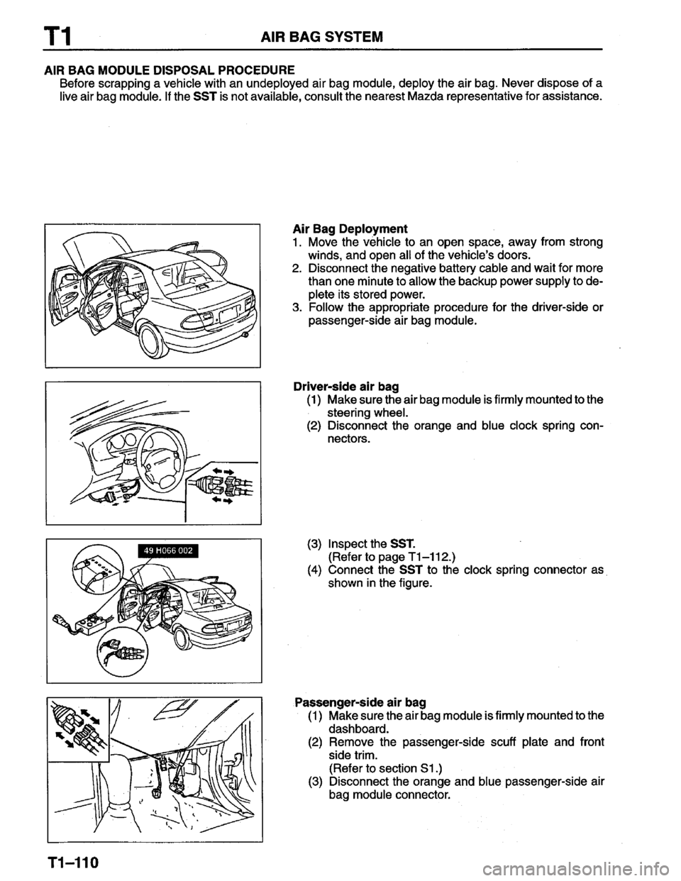 MAZDA PROTEGE 1996  Workshop Manual 