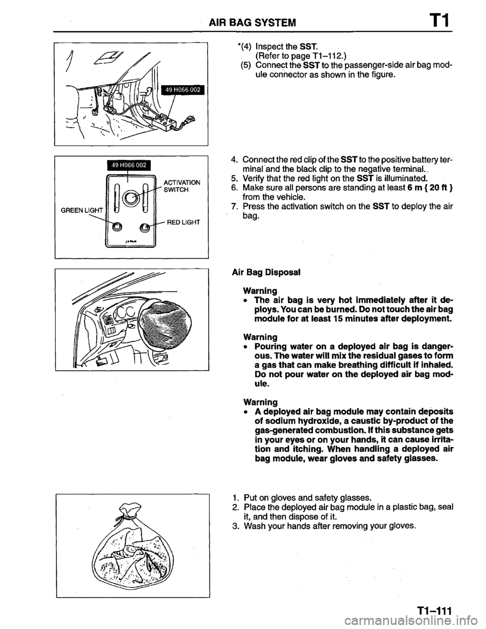 MAZDA PROTEGE 1996  Workshop Manual 