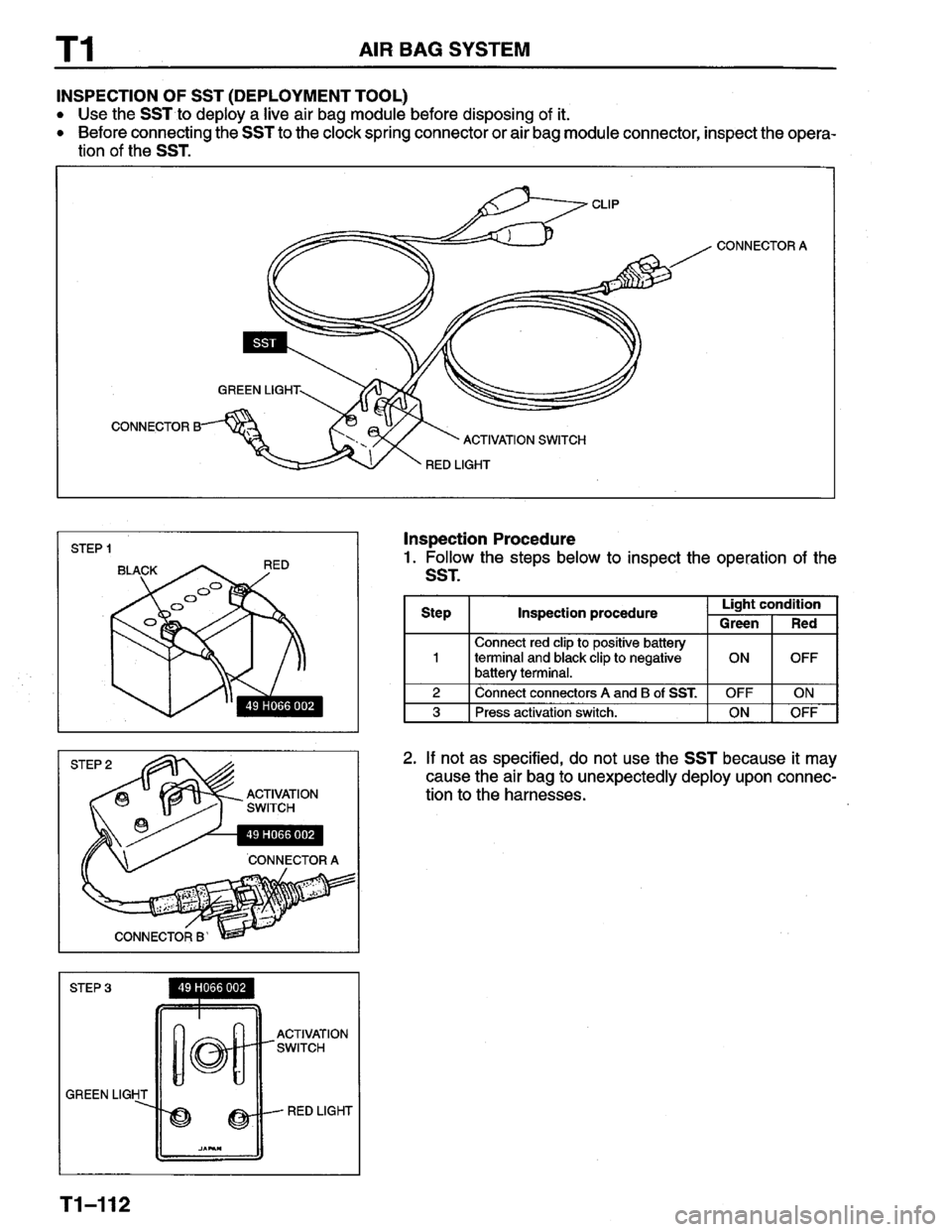 MAZDA PROTEGE 1996  Workshop Manual 