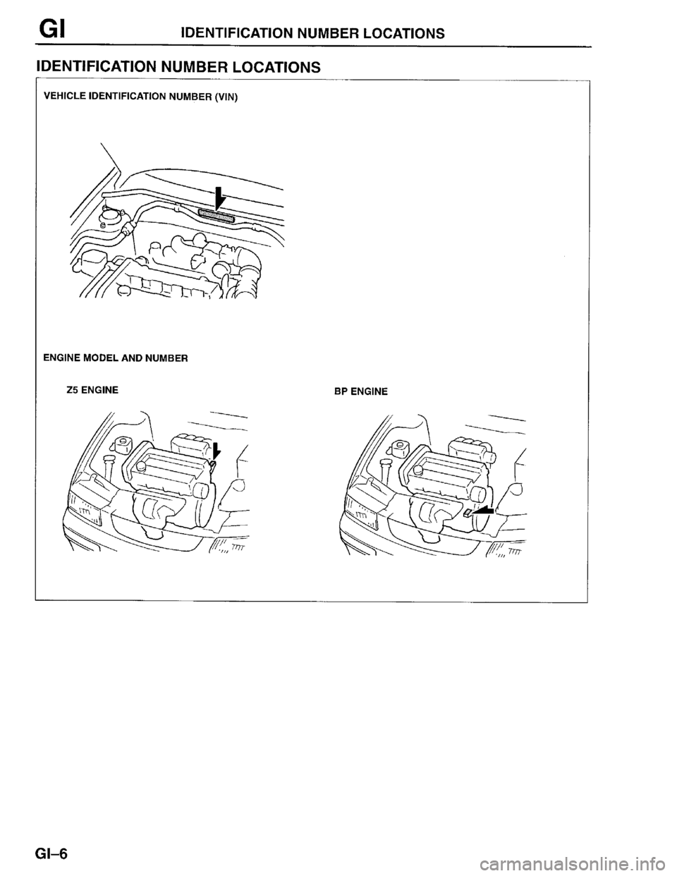 MAZDA PROTEGE 1996  Workshop Manual 