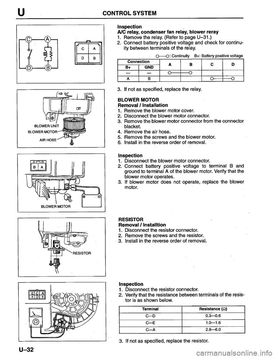 MAZDA PROTEGE 1996  Workshop Manual 