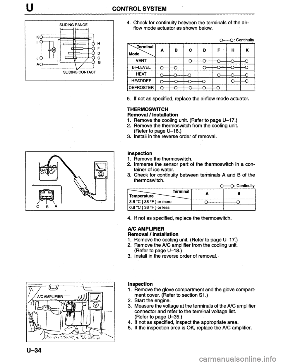 MAZDA PROTEGE 1996  Workshop Manual 