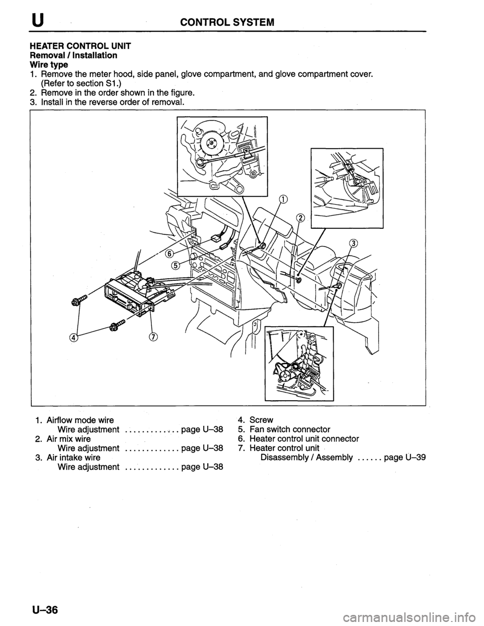 MAZDA PROTEGE 1996  Workshop Manual 