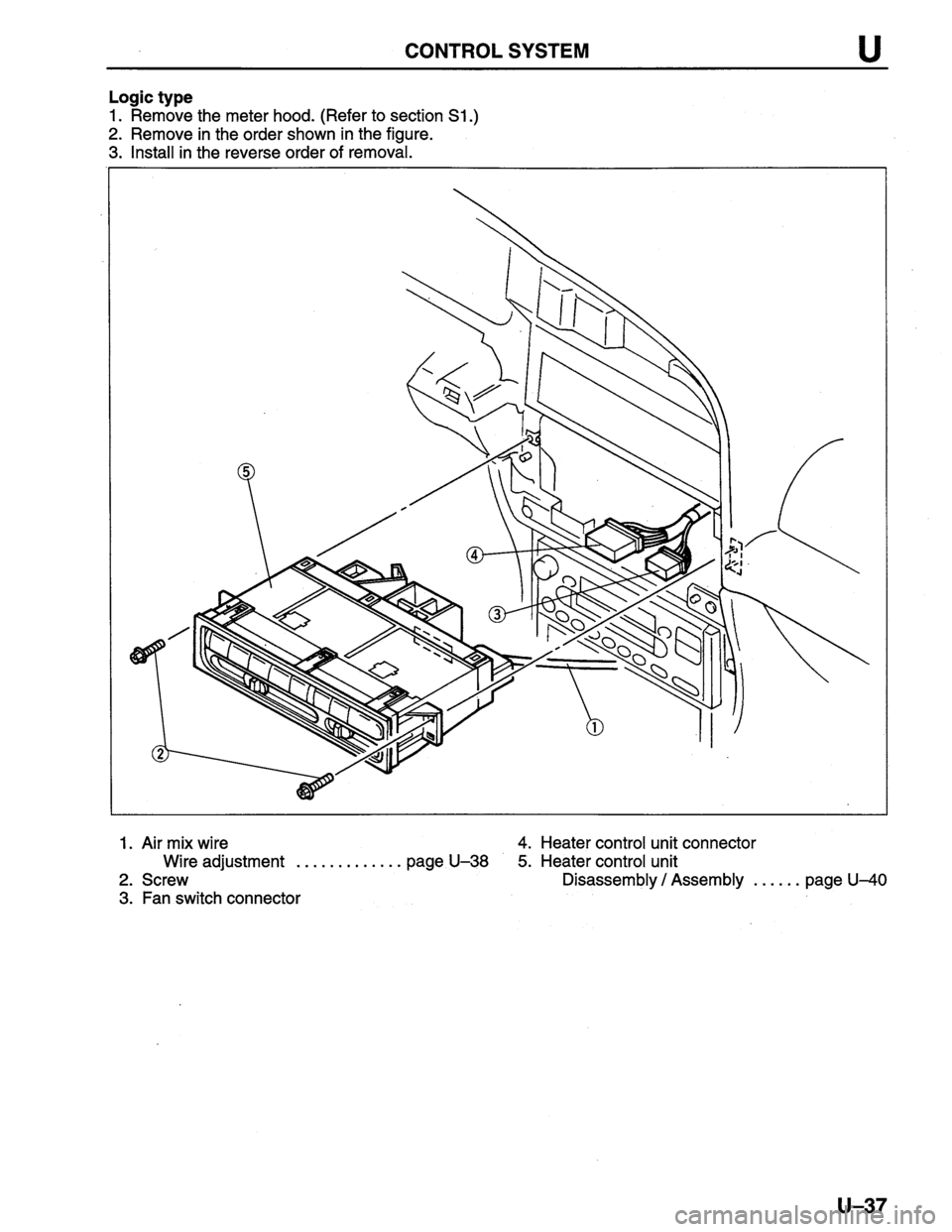 MAZDA PROTEGE 1996  Workshop Manual 