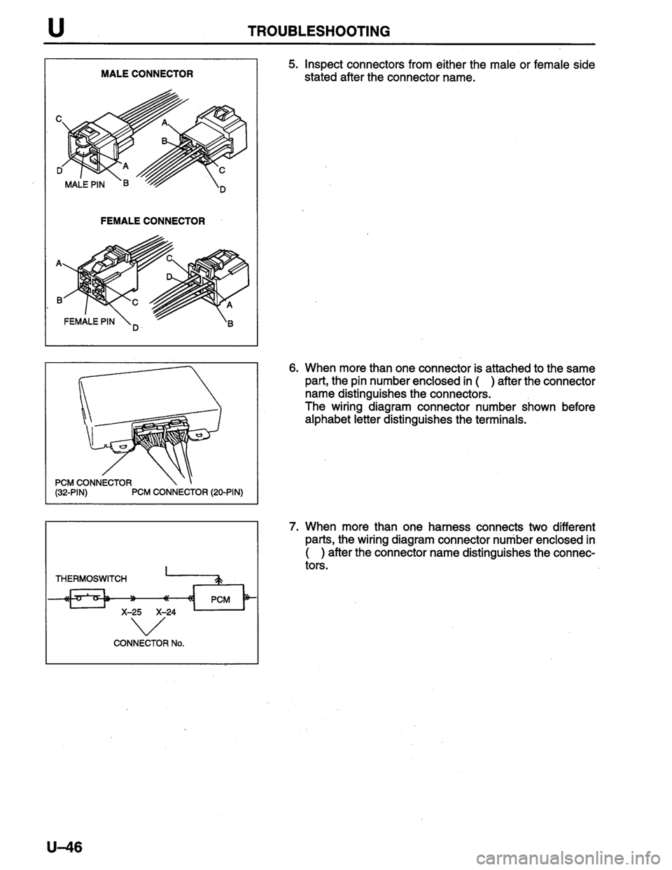 MAZDA PROTEGE 1996  Workshop Manual 