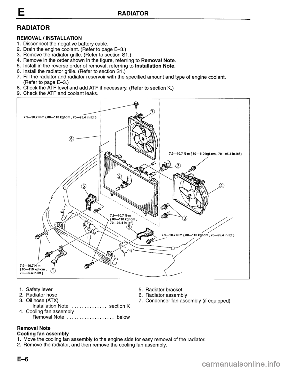 MAZDA PROTEGE 1996 Owners Manual MAZDA PROTEGE 1996 Owners Manual