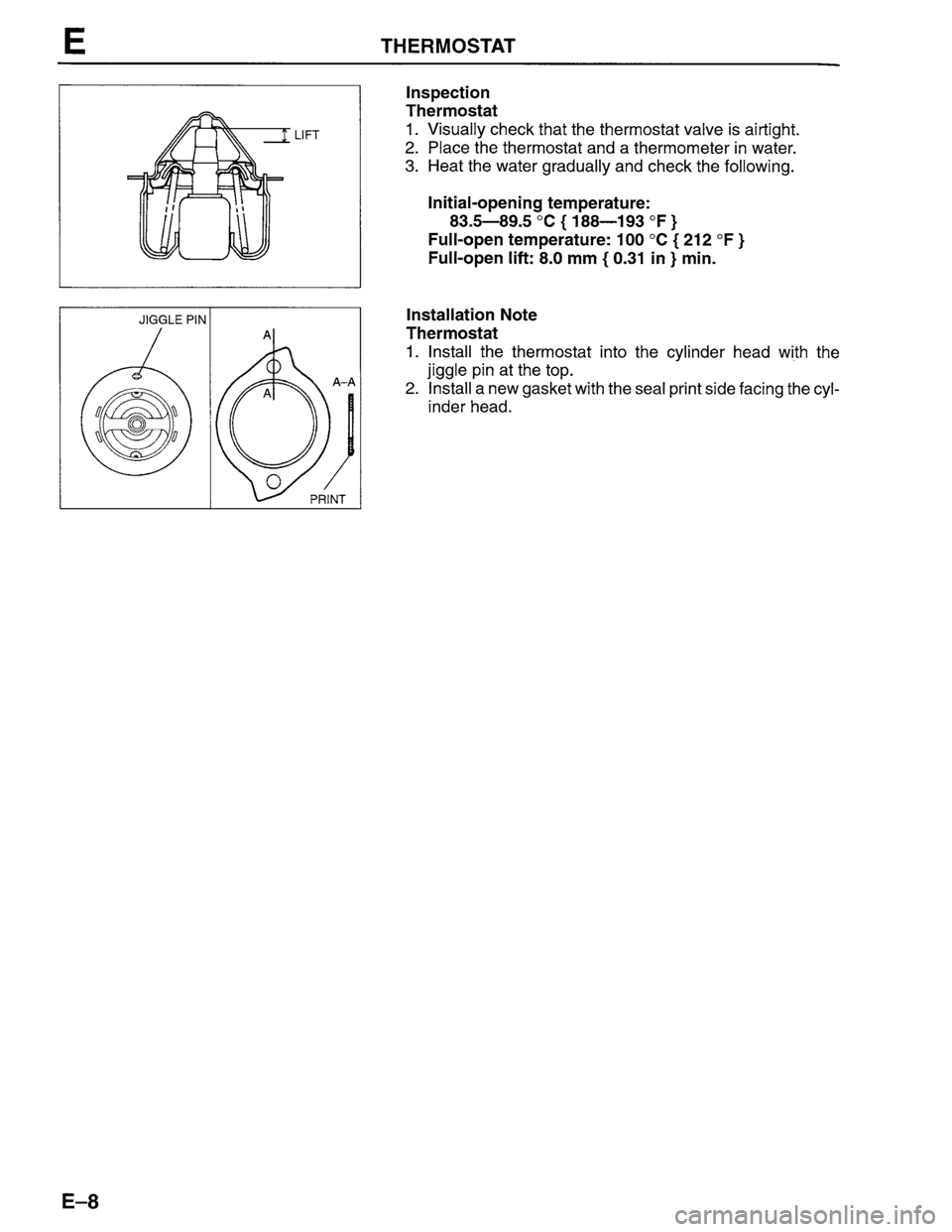 MAZDA PROTEGE 1996 Owners Manual MAZDA PROTEGE 1996 Owners Manual