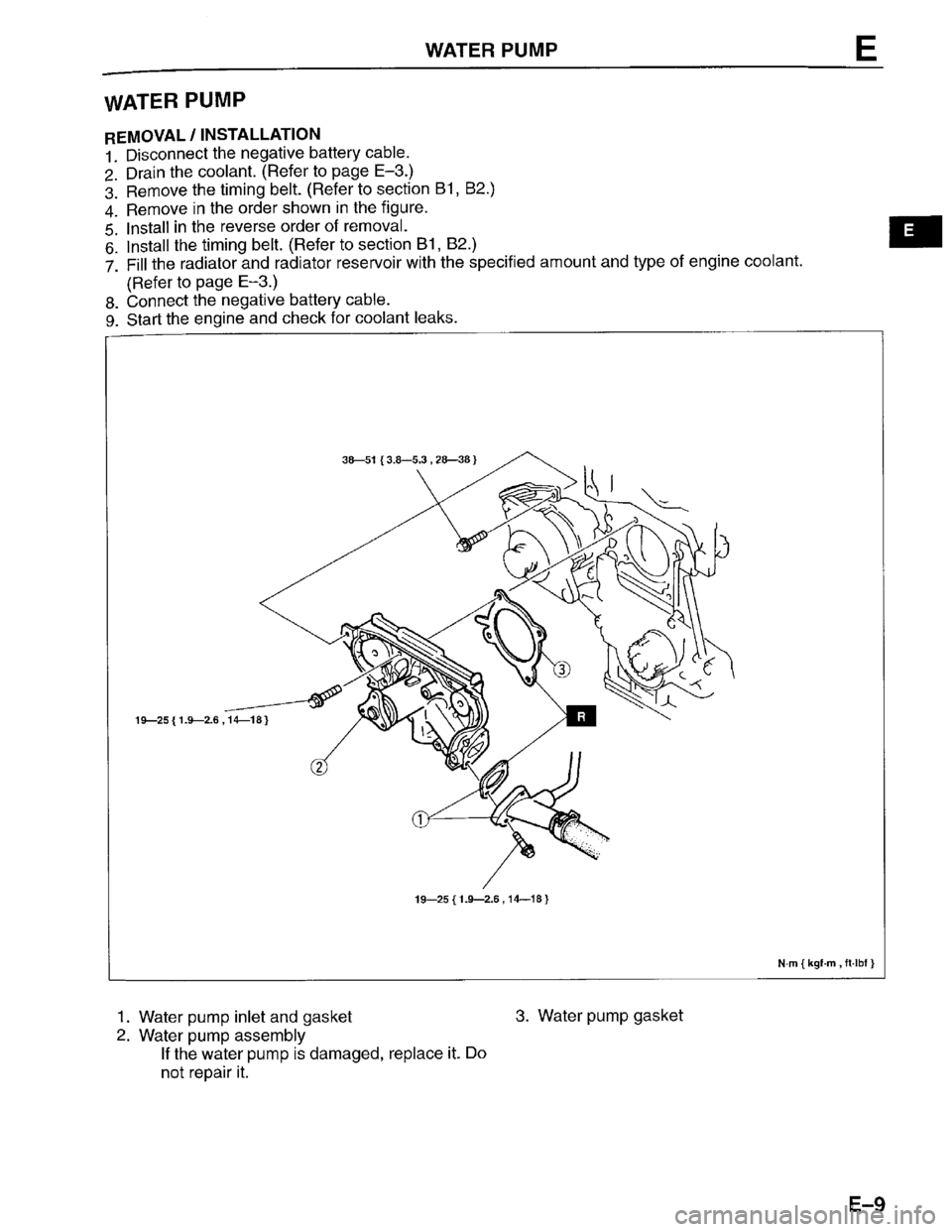 MAZDA PROTEGE 1996 Owners Manual MAZDA PROTEGE 1996 Owners Manual