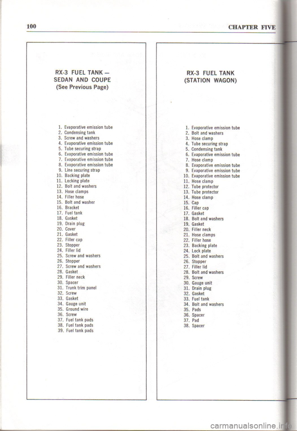 MAZDA RX-2 1971 Workshop Service Repair Manual MAZDA RX-2 1971 Workshop Service Repair Manual