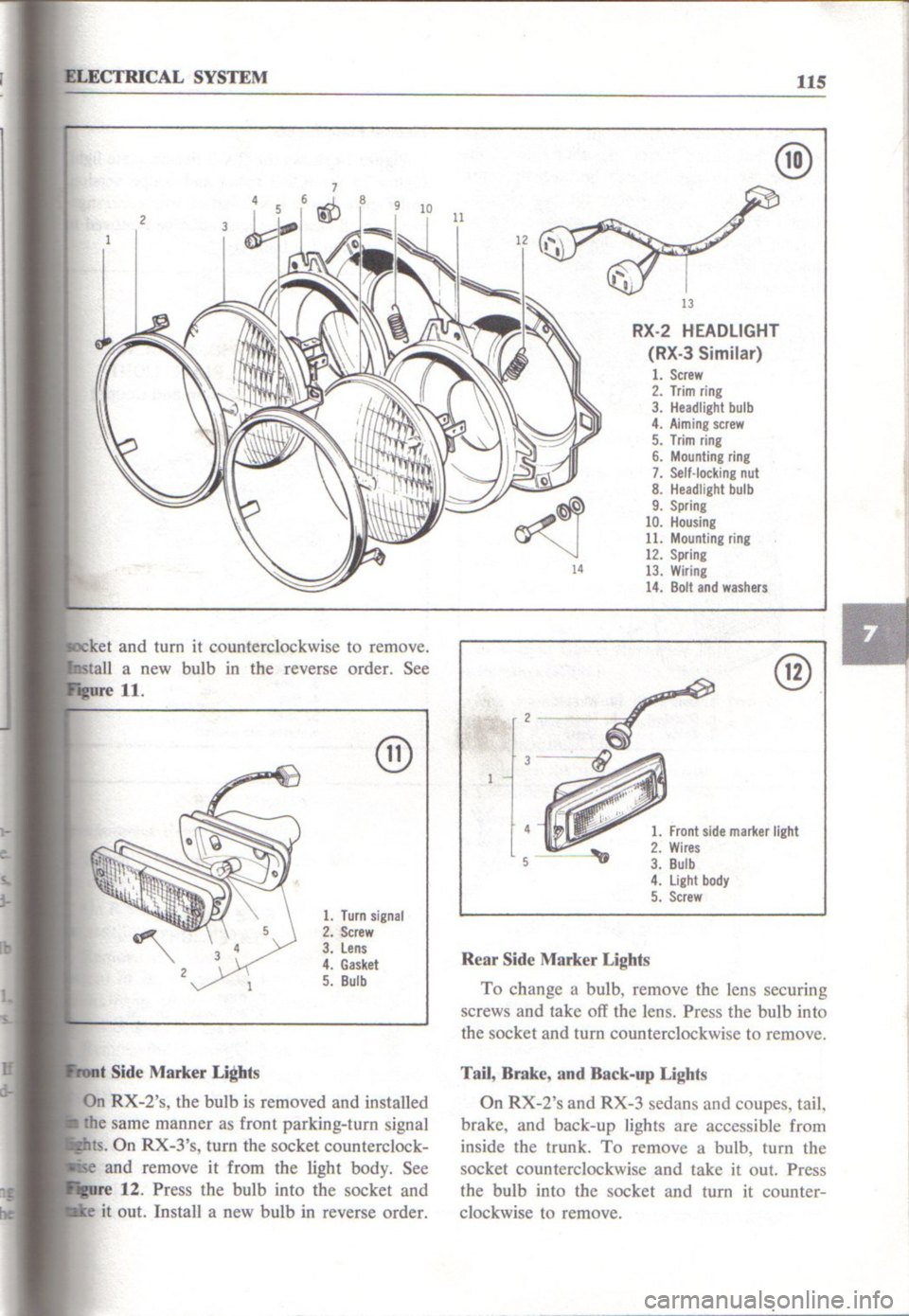 MAZDA RX-2 1971 Workshop Service Repair Manual MAZDA RX-2 1971 Workshop Service Repair Manual